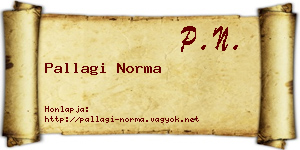Pallagi Norma névjegykártya
